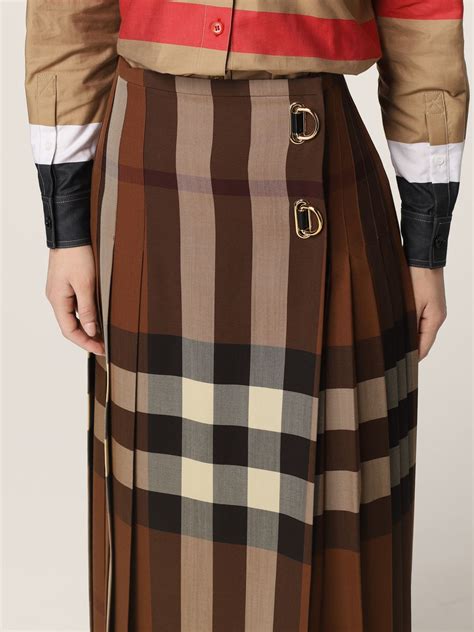 burberry check skirt wool|burberry wool mini skirt.